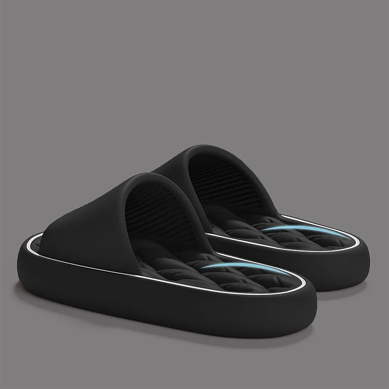 Pantoufles d'été de grande taille pour hommes, sandales légères pour la maison et la salle de bain, antidérapantes, semelle souple en EVA, chaussures de plage pour couple