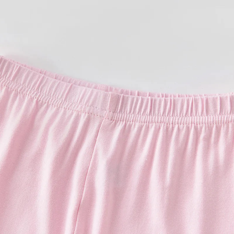Leggings d'été pour enfants, 2 pièces, shorts de sécurité en coton pour filles, shorts de plage de couleur unie, adaptés aux enfants âgés de 2 à 12 ans