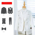 Costume de cérémonie pour garçons, blazer pour performance au piano, mariage, anniversaire, fête formelle, ensemble de costume A4239