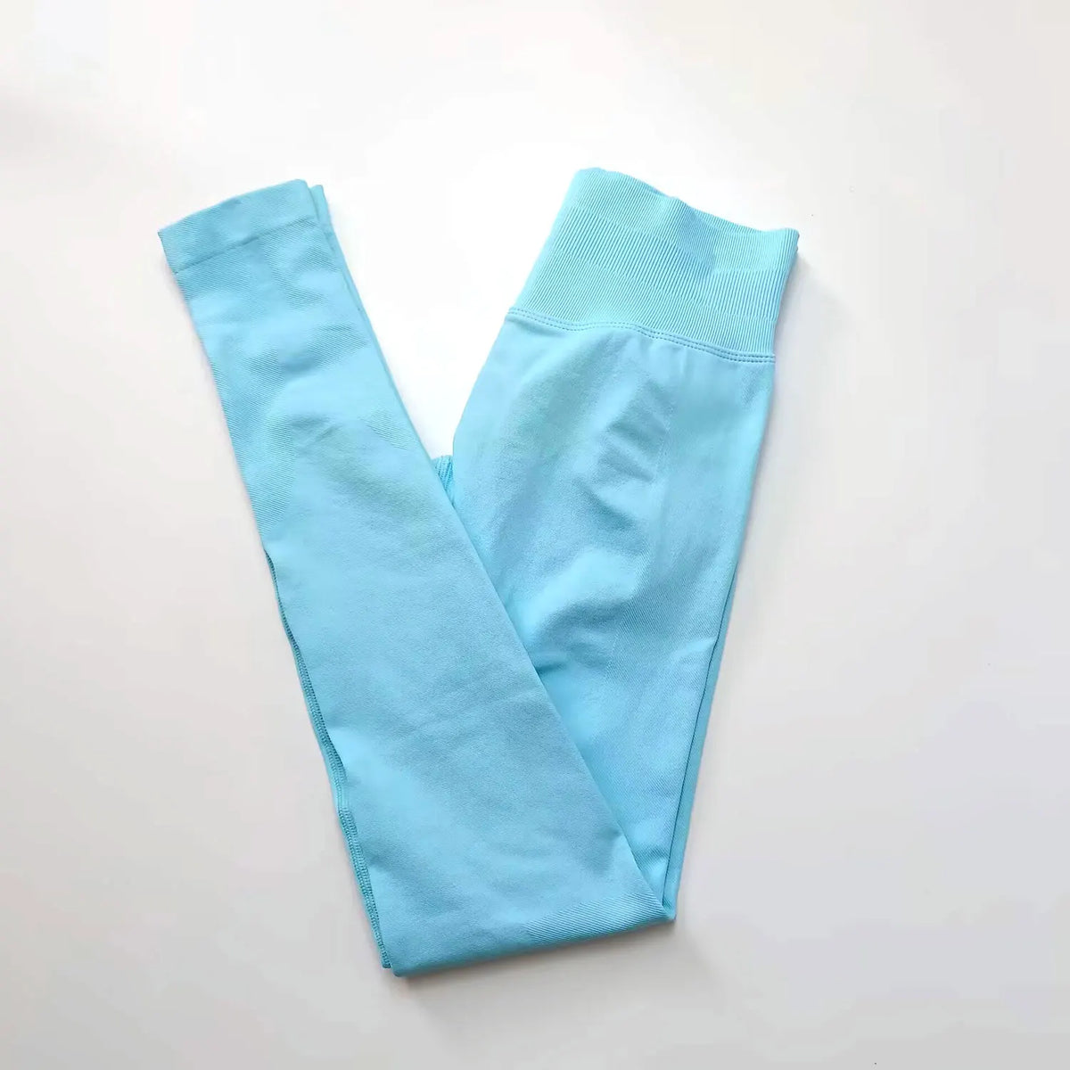 NCLAGEN Leggings de yoga pour femme, pantalon de sport sans couture, avec bande côtelée basse, vêtements de gym, tenue de fitness, collants effet scrunch bum
