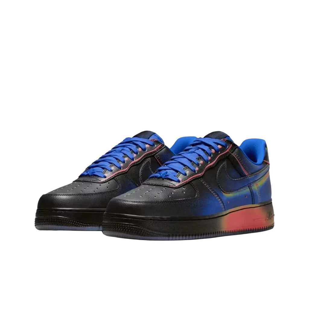Nike Air Force 1 Chaussures de skateboard basses pour hommes Noir Bleu