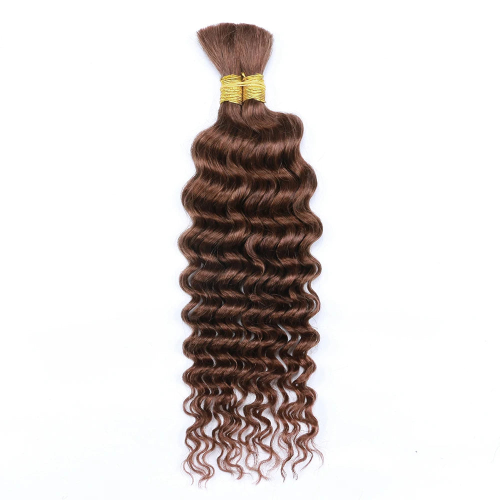 Tressage humain cheveux vague profonde en vrac cheveux humains 100g sans trame cheveux humains paquets Micro humain tressage cheveux pour Boho tresses