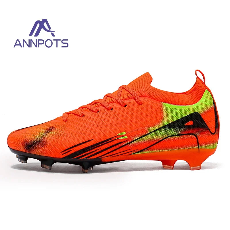 Nouvelles chaussures de Football pour hommes TF/FG vente chaude bottes de Football pour enfants en plein air anti-dérapant baskets d'entraînement chaussures de Football pour garçons