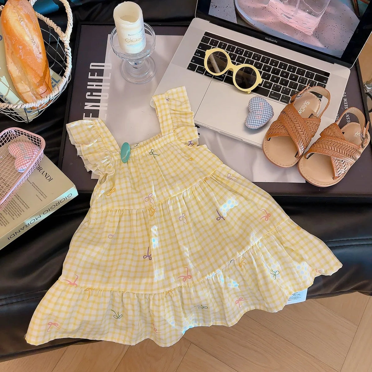 Robe d'été 2026 pour filles à manches volantées, robes de princesse imprimées à volants pour enfants de 1 à 12 ans, vêtements de vacances