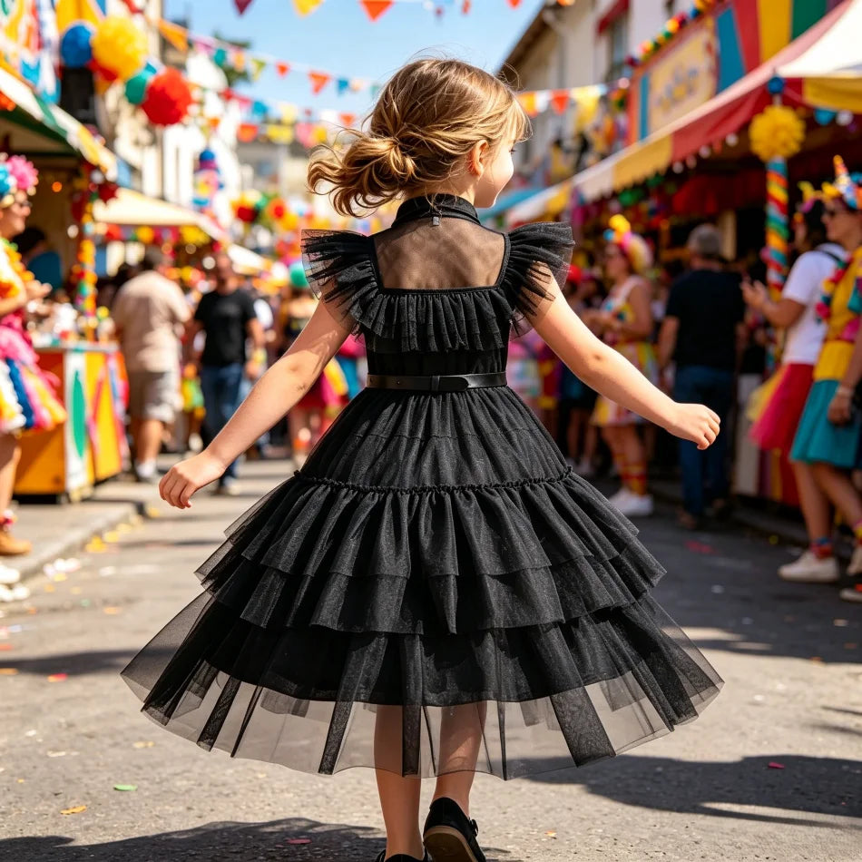 Filles Halloween Carnaval Princesse Cosplay Costumes Enfant Fête D'anniversaire Robe Enfants Vêtements Bébé École Robe De Bal D'été Robes