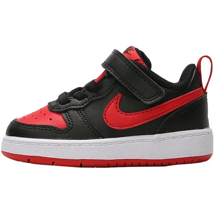 Nike véritable chaussures de sport décontractées en Velcro pour enfants, absorbant les chocs, résistantes à l'usure, confortables et respirantes BQ5453-007
