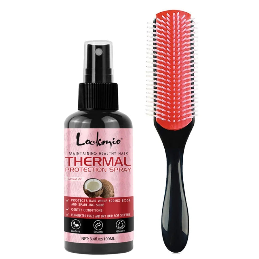 Spray de Protection thermique pour cheveux, sérum de Protection thermique, protège les cheveux contre les UV endommagés, après-shampooing hydratant pour femmes