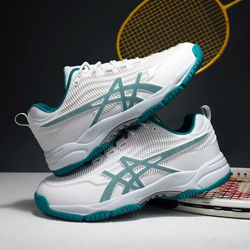Chaussures de badminton pour hommes et femmes, chaussures de tennis de table pour le volley-ball, le handball, baskets de sport antidérapantes en maille respirante pour l'entraînement sur le terrain