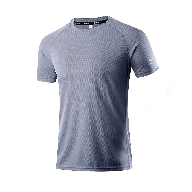 Chemises de course pour hommes, maillots de football, t-shirts de sport réfléchissants, hauts de jogging athlétiques à séchage rapide, vêtements de sport pour la gym et l'entraînement