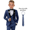 Ensemble de costume à col en velours pour enfants de 3 à 14 ans, costumes de mariage trois pièces pour garçons, costumes pour tout-petits, costumes de smoking pour adolescents de retour
