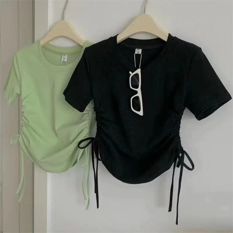 T-shirts à manches courtes pour filles, mode été 2026, trois couleurs