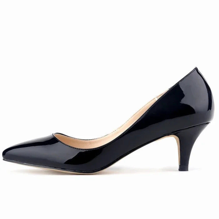LOSLANDIFEN classique Sexy bout pointu 5 cm bas Med chaton talons hauts femmes pompes chaussures printemps marque Design robe chaussures de mariage