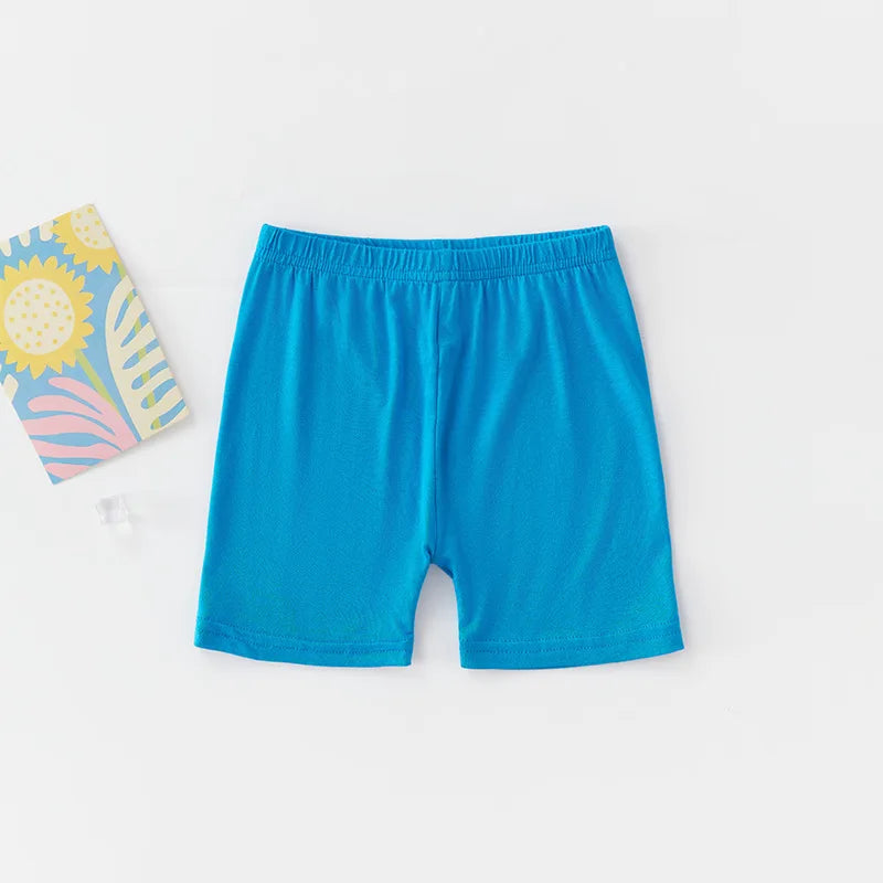 Leggings d'été pour enfants, 2 pièces, shorts de sécurité en coton pour filles, shorts de plage de couleur unie, adaptés aux enfants âgés de 2 à 12 ans