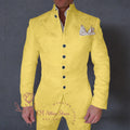 Costume 2 pièces Haute Couture pour hommes, ensemble veste et pantalon en Jacquard blanc exquis pour mariés de mariage, Cocktail, bal de promo, smoking formel