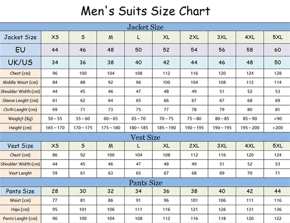 Veste et pantalon rayés trempés Patricia pour hommes, revers classique, double boutonnage, affaires, mariage du marié, 3 pièces