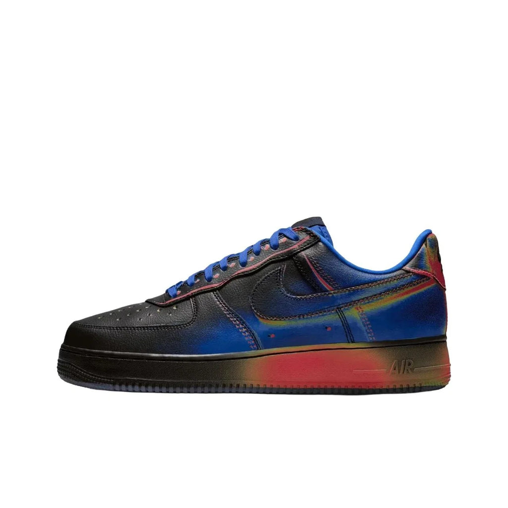 Nike Air Force 1 Chaussures de skateboard basses pour hommes Noir Bleu