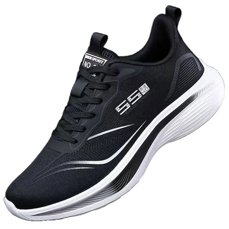 Chaussures en maille respirante pour hommes, baskets légères et décontractées, antidérapantes, semelle souple, chaussures de course pour printemps et été