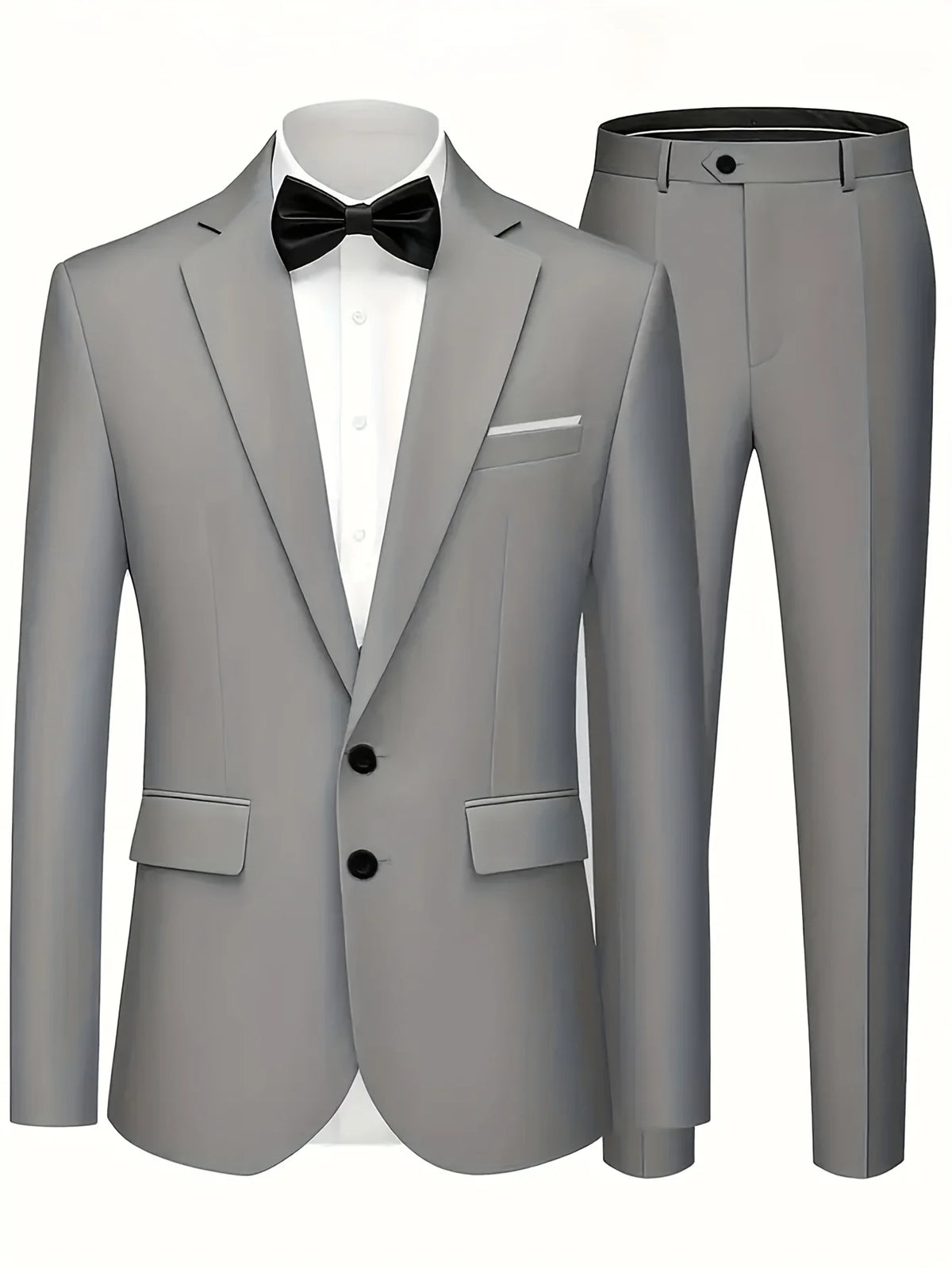 Ensemble de costume 2 pièces bordeaux pour homme (blazer + pantalon uniquement, gilet non inclus), veste et pantalon slim fit pour occasions formelles, mariage ou fête