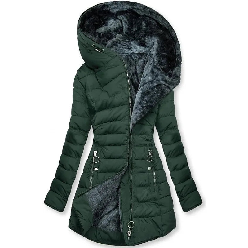 Manteaux matelassés à capuche pour femmes, nouvelle mode européenne et américaine, couleur unie, Simple, basique, Slim, décontracté, tendance quotidienne, Parkas