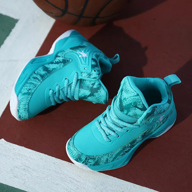 2025 chaussures de Basket-ball pour enfants baskets nouveaux garçons marque semelle épaisse antidérapant enfants chaussures de sport enfant garçon Basket formateur chaussures