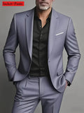 Costumes De marié pour hommes, 2 pièces, taille Extra Large, Tuxedos De mariage, ensembles De bal, Blazer d'affaires