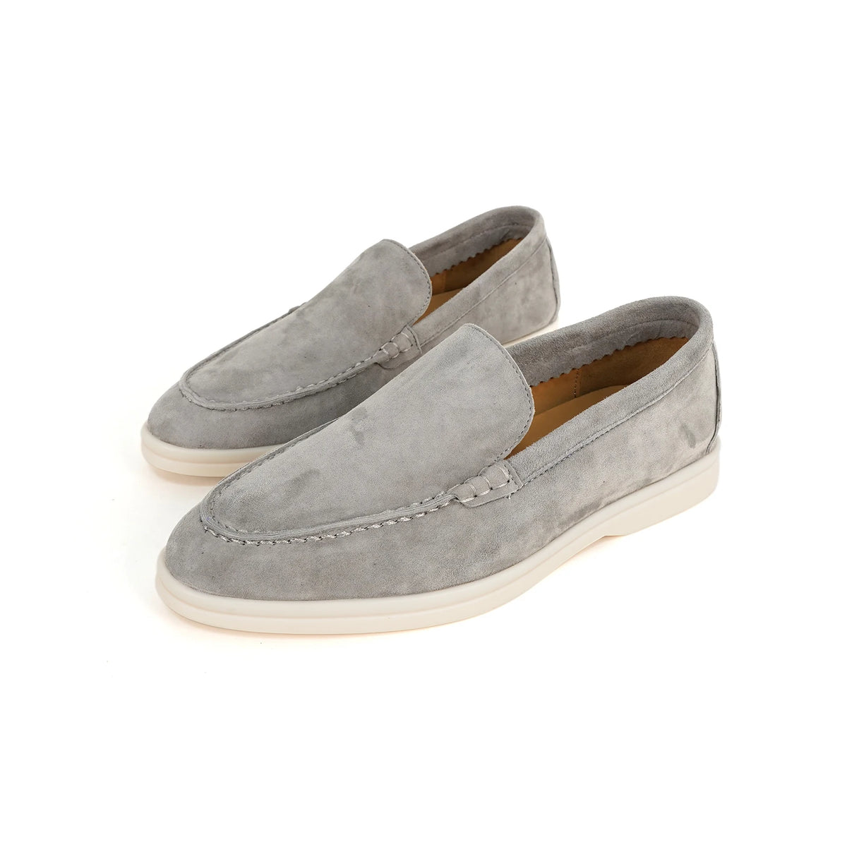 Chaussures plates de luxe en cuir pour femmes, mocassins de créateur, chaussures de marche confortables pour femmes, chaussures décontractées d'été, décontractées 44