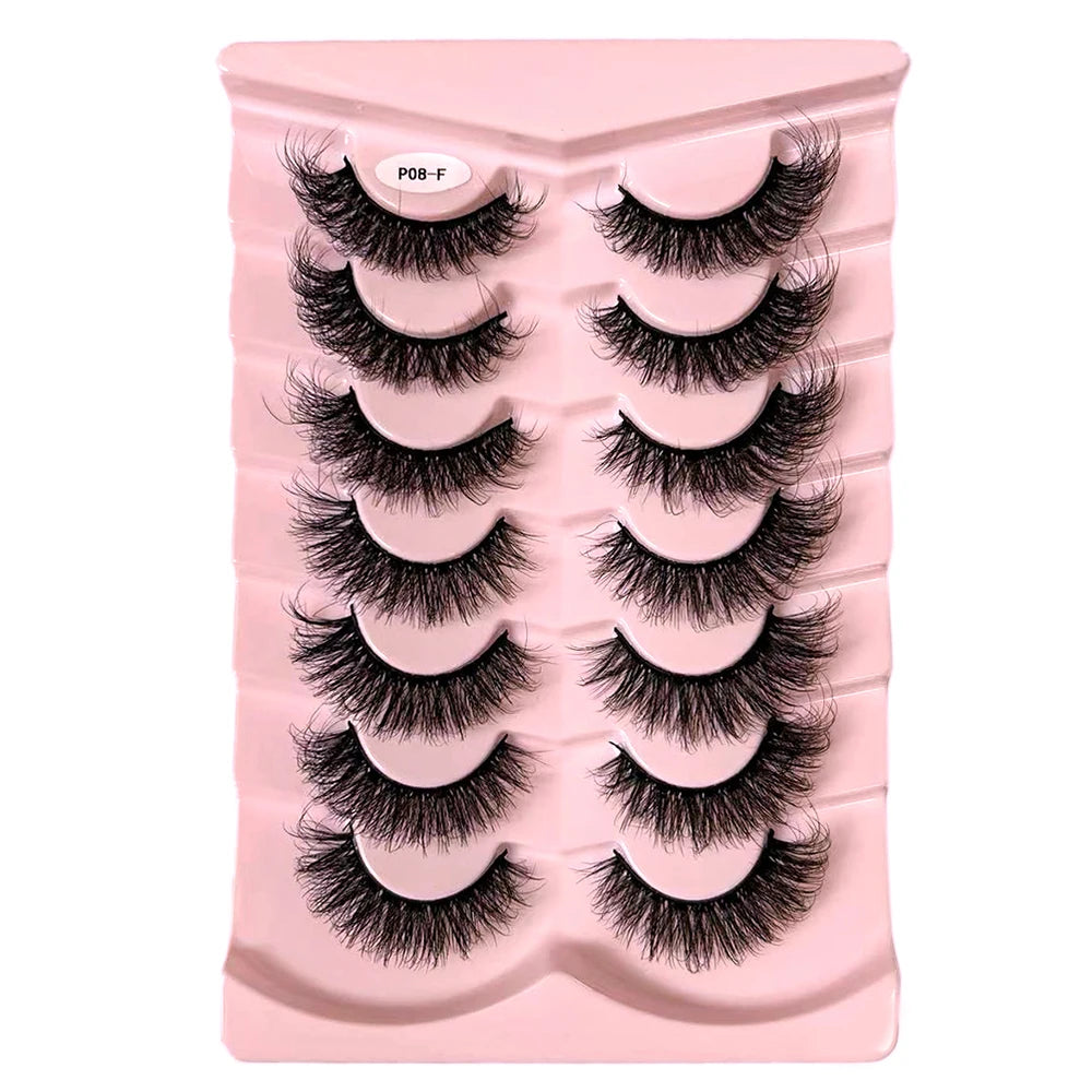 Classique 3D Volume Faux cils de vison aspect naturel moelleux Faux cils vaporeux oeil de chat cils moelleux 3D cils de vison