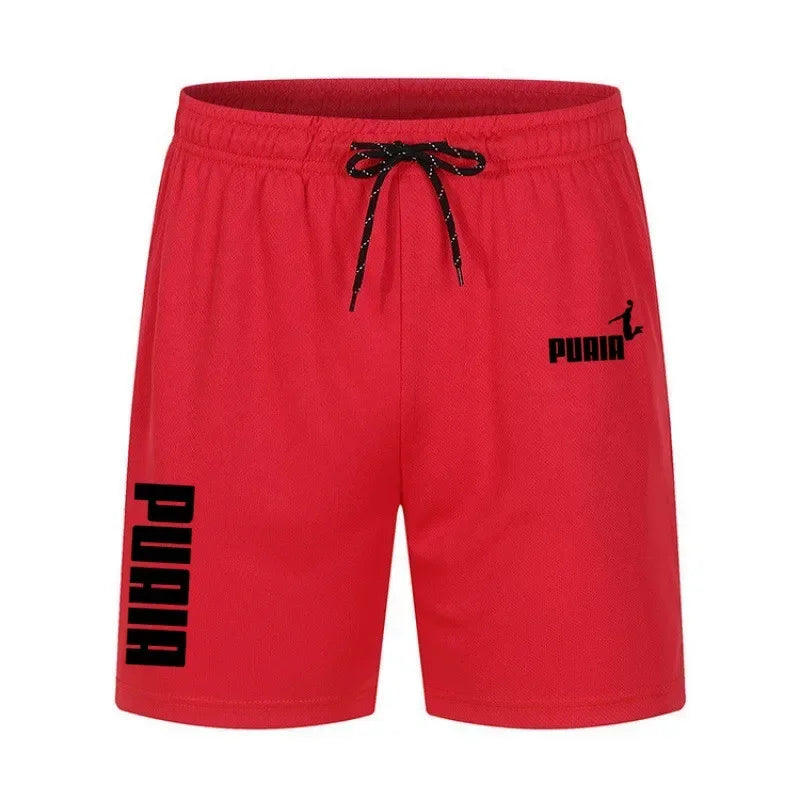 Shorts d'été 2026 pour hommes – Nouveaux shorts de sport décontractés en polyester respirant avec cordon élastique pour le basketball et la course à pied