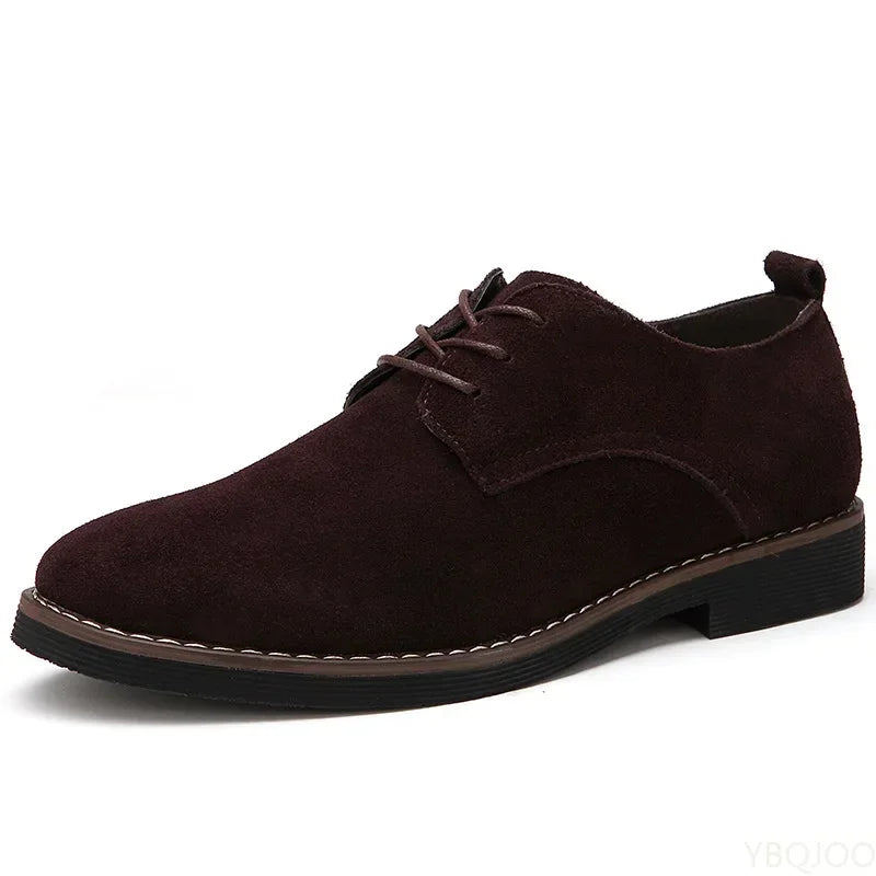 Chaussures Oxford pour hommes en cuir suédé PU, grandes tailles 38-48, chaussures décontractées pour hommes printemps-automne, chaussures habillées pour hommes