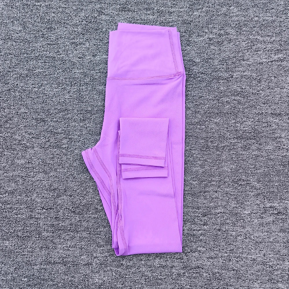 Legging de Yoga taille haute pour femmes, couleur unie, grande taille, pantalon de Sport, entraînement complet, jogging25, poche interne athlétique douce, 2.0