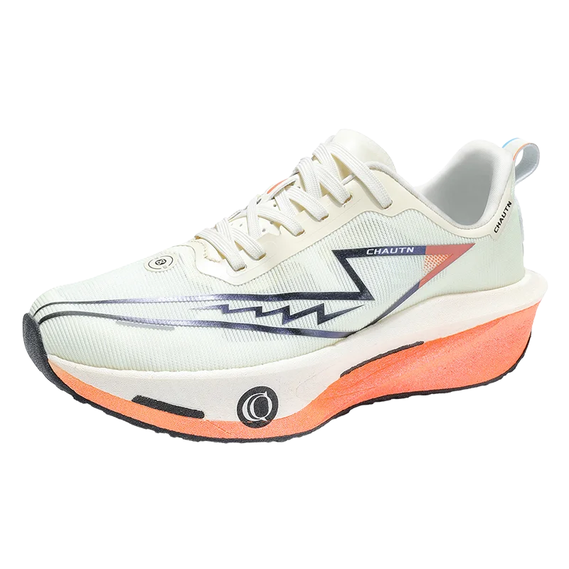 Chaussures de course respirantes à semelle épaisse avec plaque en carbone pour hommes, baskets unisexes assorties pour couples, idéales pour le jogging quotidien, professionnelles