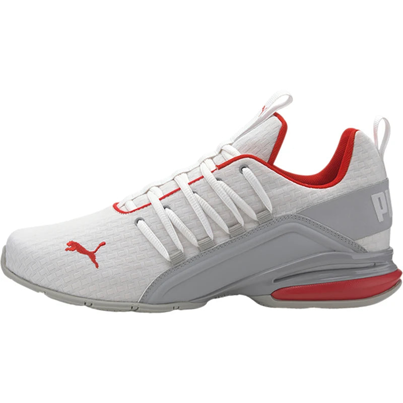 Puma véritable AXELION chaussures de course classiques respirantes, rembourrées, sportives, résistantes à l'usure et coupe basse pour hommes 193148-02