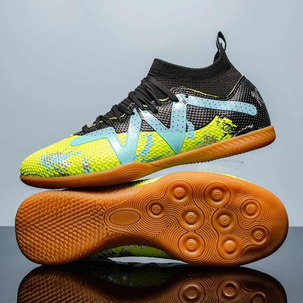 Chaussures de Football professionnelles à fond plat pour hommes, chaussures d'entraînement confortables et durables pour adultes, chaussures de Football antidérapantes pour adolescents