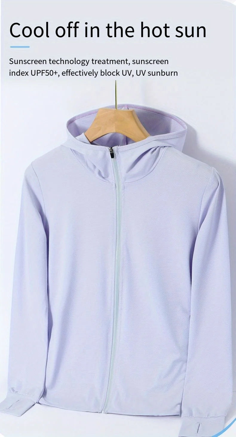 InjUV-Veste de Bain pour Femme, Protection Solaire, Fermeture Éclair Avant, Udissolvant 50 +, Vêtements de Pêche, Été
