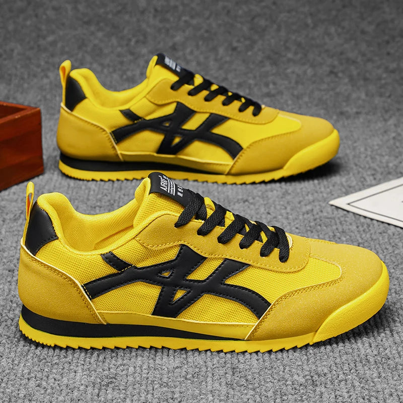 Chaussures décontractées pour hommes, baskets tendance à lacets, légères, confortables, respirantes, pour la marche quotidienne