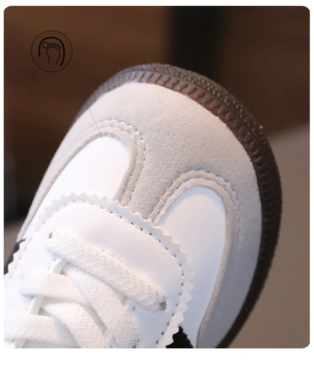 Chaussures de Sport en cuir PU pour enfants, baskets imperméables à semelles souples pour filles, chaussures ergonomiques antidérapantes pour tout-petits