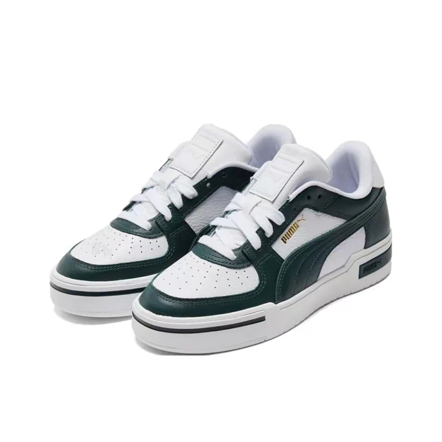 Baskets basses Puma Ca Pro Classic blanches premium, confortables, résistantes à l'usure et polyvalentes, unisexes, blanches et vertes 380190-09