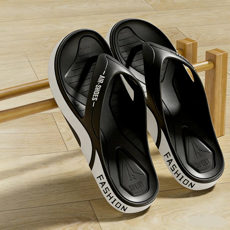 Tongs d'été pour hommes, sandales de plage confortables et tendance pour le sport et les activités de plein air, chaussures décontractées pour hommes, tongs de maison, chaussures d'intérieur