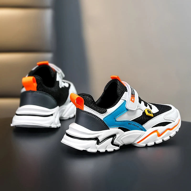 Baskets d'été en maille respirante pour garçons, chaussures de Tennis d'extérieur antidérapantes pour enfants, Sport, course à pied, taille 28-39