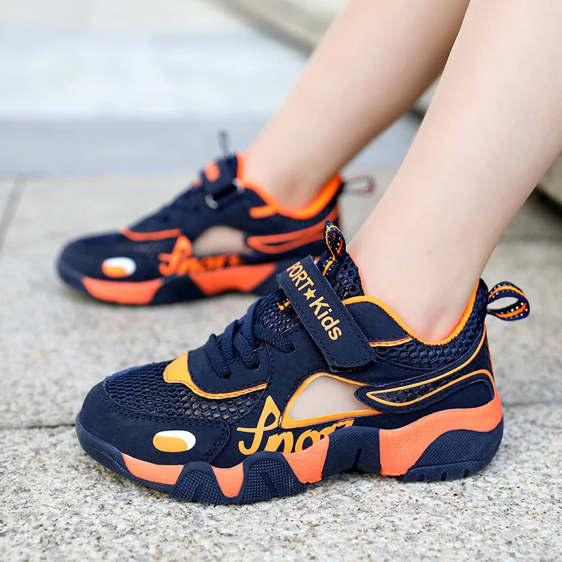 Chaussures d'été pour enfants, sandales respirantes pour garçons, chaussures souples pour enfants, protection des orteils en plein air, sandales de plage, chaussures d'eau