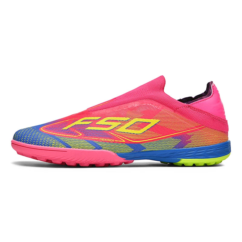Chaussures de football pour hommes et femmes, crampons FG/TF, bottes de football originales professionnelles, pour entraînement sur gazon et en salle, baskets unisexes antidérapantes