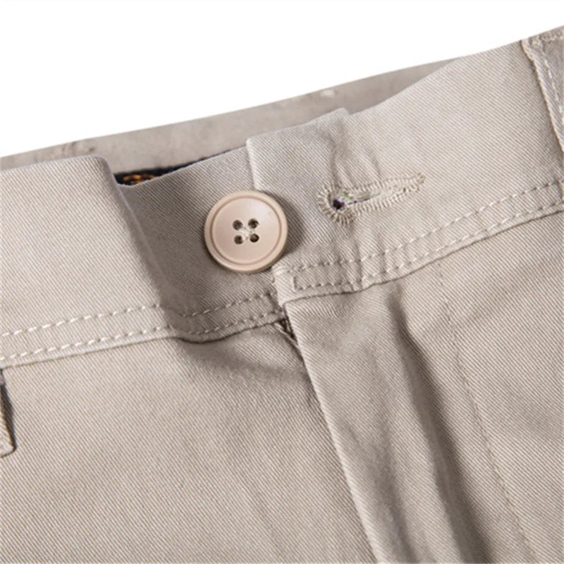 Nouveau Pantalon Décontracté d'Été 2026 pour Homme, 97% Coton, Couleur Unie, Coupe Slim Extensible, Gris, Fin, Style Business, Vêtement de Marque Masculin
