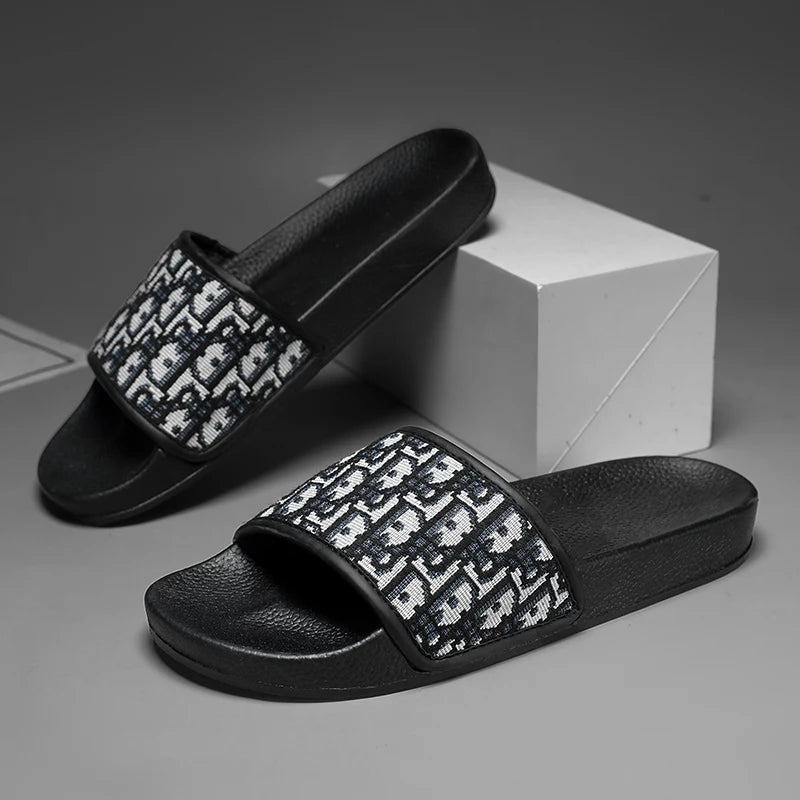 Sandales d'extérieur, sabots, tongs de plage, tongs d'été pour hommes, tongs de mode, pantoufles d'intérieur, chaussures de salle de bain, tongs confortables et douces