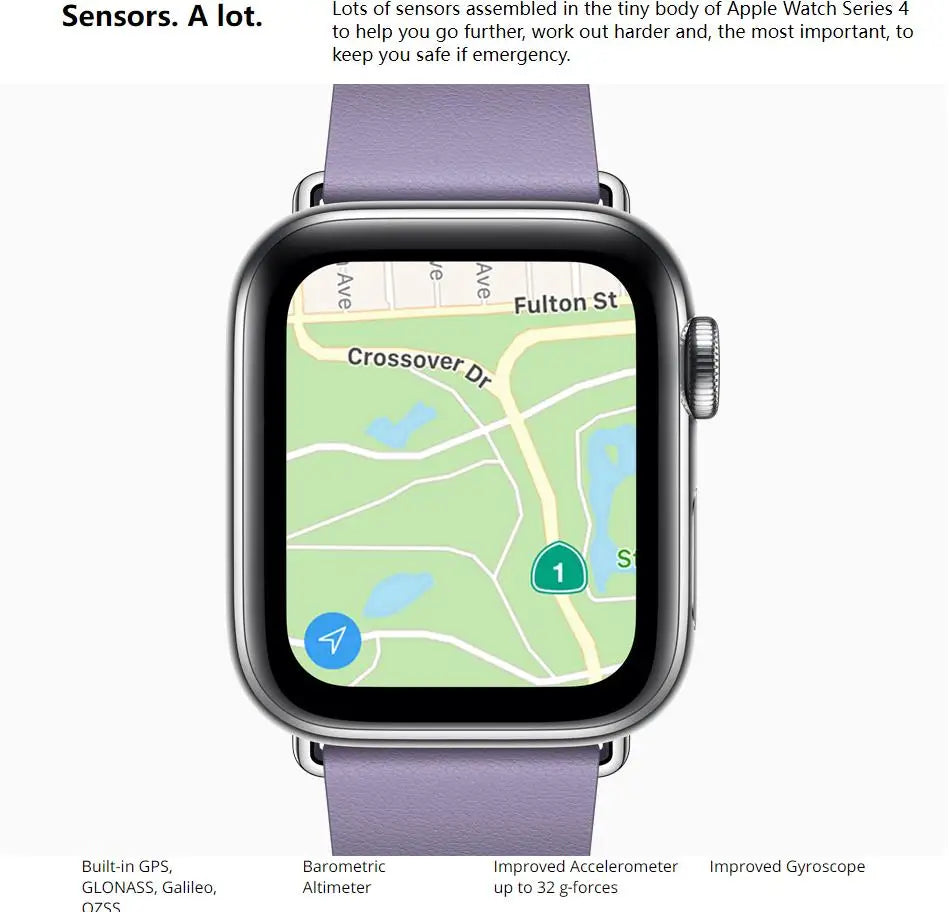 Apple Watch Series 4 (GPS, 44mm)-Boîtier en aluminium gris sidéral avec bracelet sport noir (renouvelé)