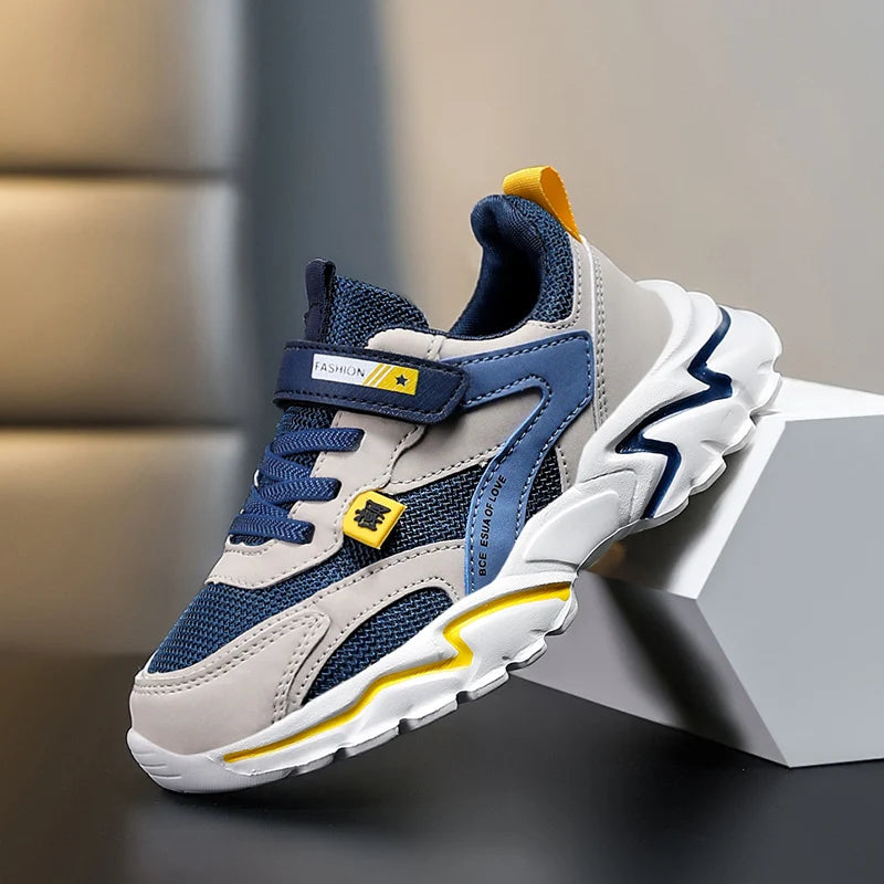 Baskets d'été en maille respirante pour garçons, chaussures de Tennis d'extérieur antidérapantes pour enfants, Sport, course à pied, taille 28-39