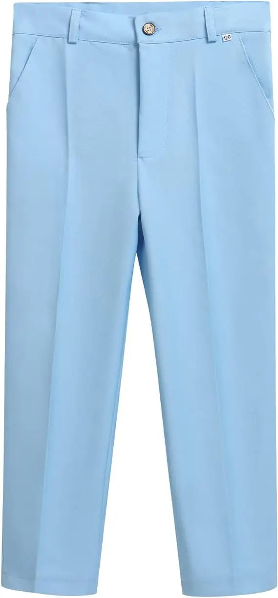 Costume de Cérémonie de Printemps Bleu Ciel pour Enfants et Adolescents (100-170 cm) – Tenue de Photographie pour Garçons, Anniversaire, Mariage