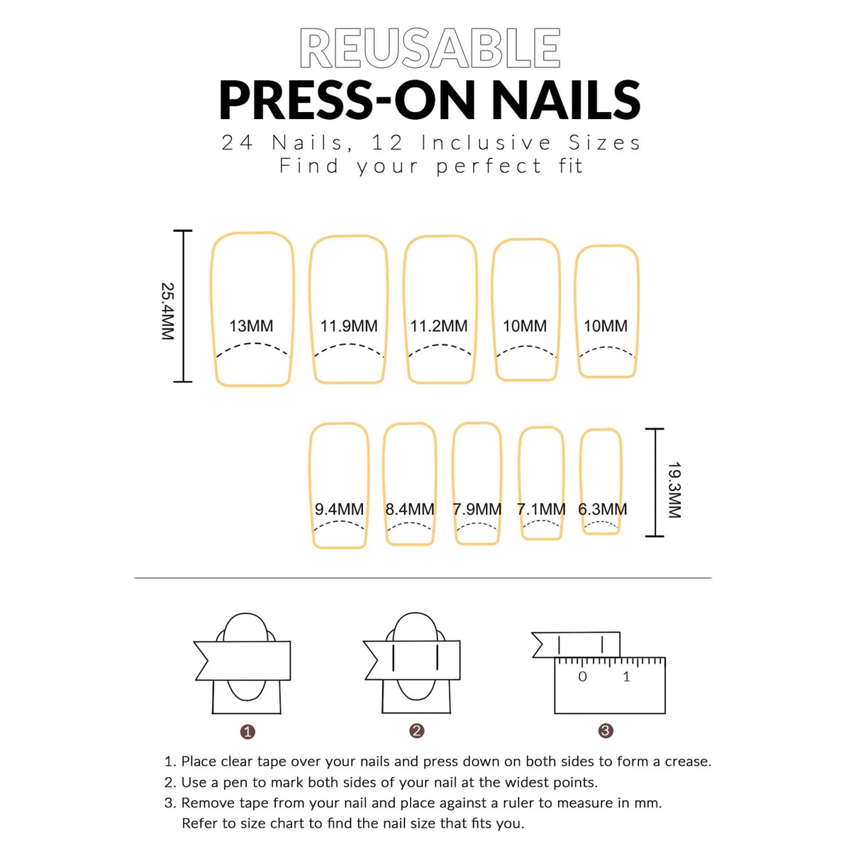 24 faux ongles cercueil mi-longs, style gothique noir, avec nœuds métalliques foncés et décorations en forme de cœur, à presser, motif pois, faux ongles français