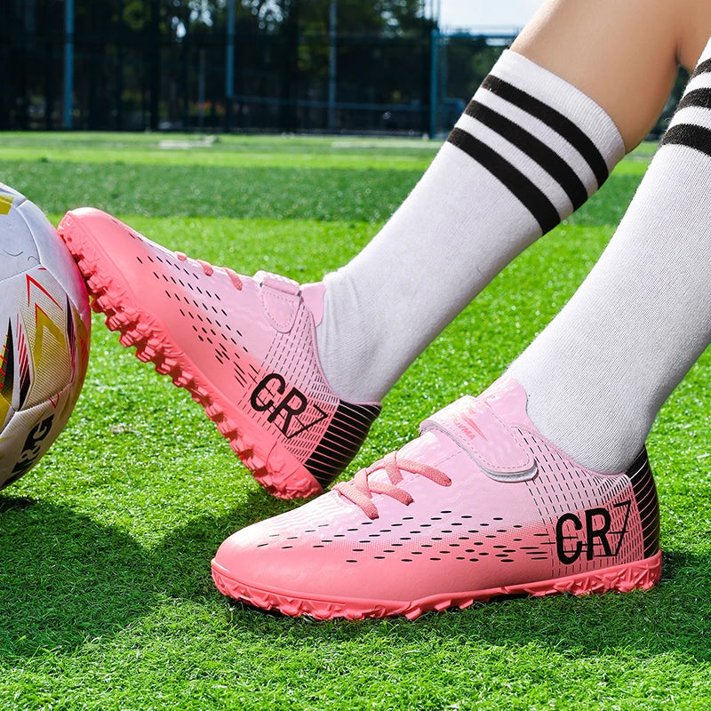 Nouvelles chaussures de football pour hommes et enfants, crampons professionnels antidérapants ultralégers pour garçons, chaussures de match de football, chaussures d'entraînement, livraison directe