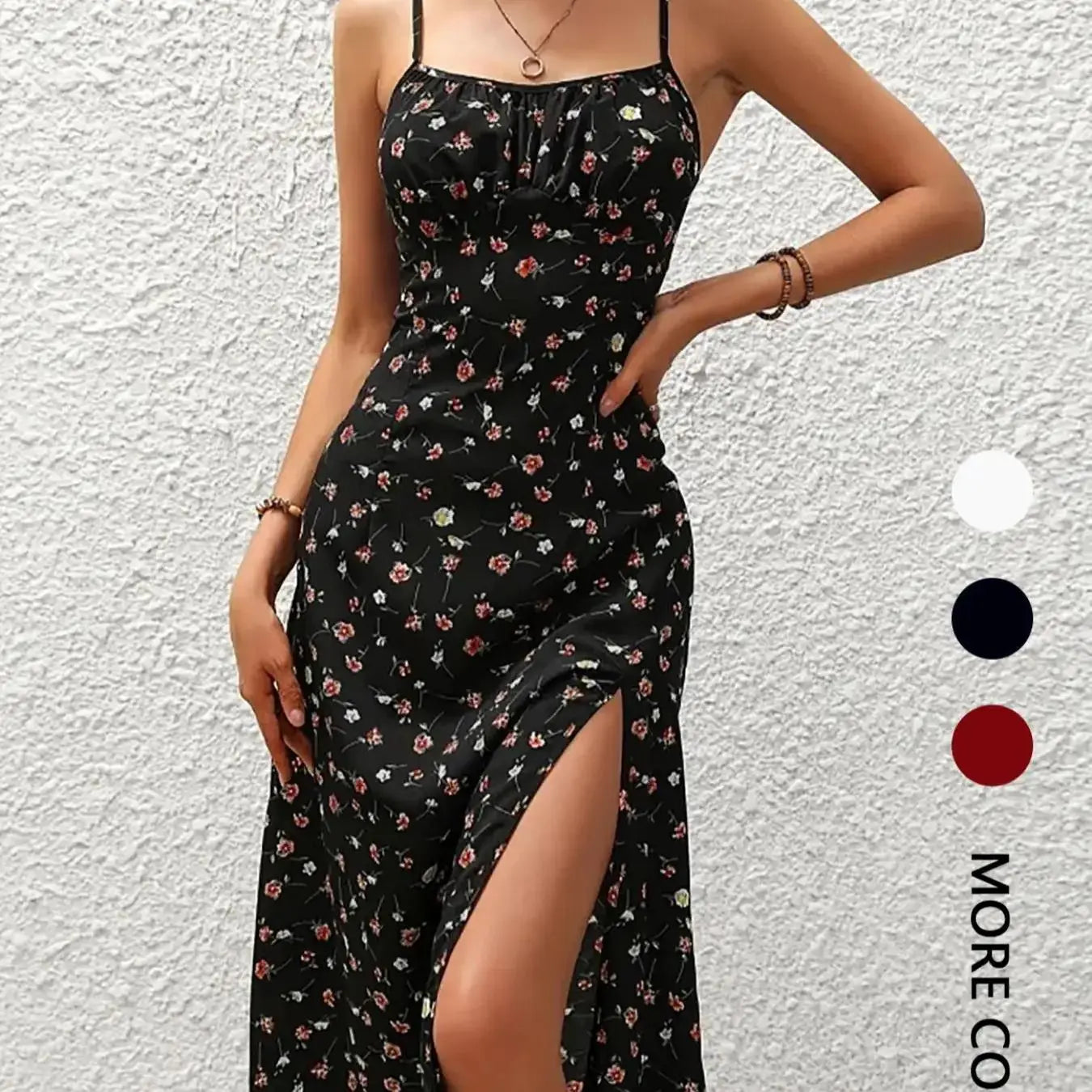 Robe longue à ourlet asymétrique pour femmes, imprimé Floral, Style bohème, sans manches, mi-longue, pour un usage quotidien, vacances à la plage