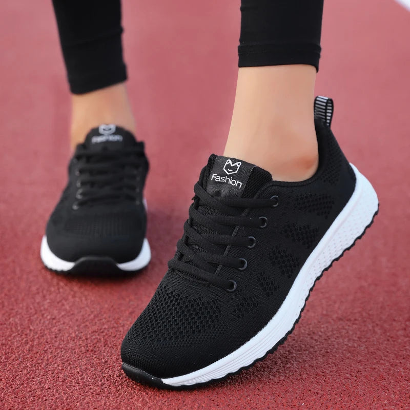 Femmes chaussures de Sport mode plate-forme baskets dames printemps été chaussures plates chaussures de course pour femmes chaussures décontractées maille Jogging Tennis